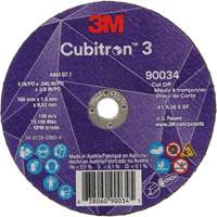 Meule &agrave; tronçonner Cubitron 3, 4" x 0,045", Arbre de 3/8", Type T1, C&eacute;ramique, 21000 Tr/min Rock Safety Industrial Ltd