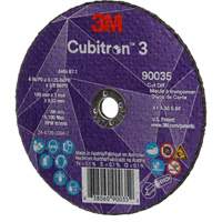 Meule &agrave; tronçonner Cubitron 3, 4" x 1/8", Arbre de 3/8", Type T1, C&eacute;ramique, 21000 Tr/min Rock Safety Industrial Ltd