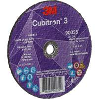 Meule &agrave; tronçonner Cubitron 3, 4" x 1/8", Arbre de 3/8", Type T1, C&eacute;ramique, 21000 Tr/min Rock Safety Industrial Ltd