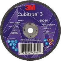 Meule &agrave; tronçonner Cubitron 3, 3" x 0,035", Arbre de 1/4", Type T1, C&eacute;ramique, 21000 Tr/min Rock Safety Industrial Ltd