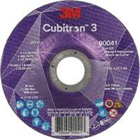 Meule &agrave; tronçonner Cubitron 3, 4-1/2" x 0,045", Arbre de 7/8", Type T27, C&eacute;ramique, 13 300 Tr/min Rock Safety Industrial Ltd