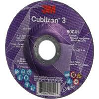 Meule &agrave; tronçonner Cubitron 3, 4-1/2" x 0,045", Arbre de 7/8", Type T27, C&eacute;ramique, 13 300 Tr/min Rock Safety Industrial Ltd