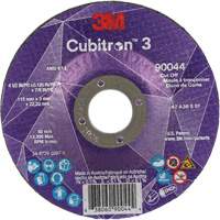 Meule &agrave; tronçonner Cubitron 3, 4-1/2" x 1/8", Arbre de 7/8", Type T27, C&eacute;ramique, 13 300 Tr/min Rock Safety Industrial Ltd
