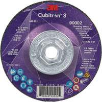Cubitron 3 Depressed Centre Grinding Wheel, 4-1/2" x 1/4", 5/8"-11 Arbor, Ceramic, Type T27 Rock Safety Industrial Ltd