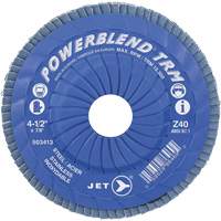 Powerblend TRM Trimmable Flap Disc, 4-1/2" x 7/8", Type 29, Z40 Grit, Zirconium Rock Safety Industrial Ltd