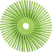 Brosse radiale en soies de pr&eacute;cision type A PN-RB Scotch-Brite , C&eacute;ramique, Grain 50+, 3" dia. Rock Safety Industrial Ltd