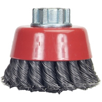 Knotted Wire Cup Brush, 4" Dia. x 5/8"-11 Arbor Rock Safety Industrial Ltd
