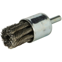 Stem Mounted Knotted Wire Brush, 3/4" Dia. x 1/4" Arbor Rock Safety Industrial Ltd