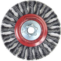 Roue compl&egrave;te de c&acirc;ble de torsion, Dia. 4", Fils 0,02", Arbre 5/8"-11, Acier Rock Safety Industrial Ltd
