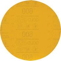 Hookit Gold Abrasive Disc 09260, 6" Dia., 600 Grit, Aluminum Oxide, C-Weight Rock Safety Industrial Ltd