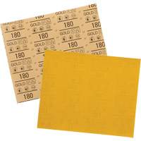 Gold Abrasive Sheet 12545, 9" x 11", 180 Grit, Aluminum Oxide Rock Safety Industrial Ltd