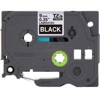 Syst&egrave;mes d'&eacute;tiquetage P-Touch, 9 mm x 314,96" ou 8 m, Blanc sur noir Rock Safety Industrial Ltd