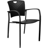 Chaises empilables MaxX StaxX, Polypropyl&egrave;ne, Hauteur 17-1/4", Capacit&eacute; 275 lb, Noir Rock Safety Industrial Ltd