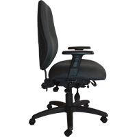 Cierra Heavy Duty Ergonomic Chairs, Fabric, Black, 400 lbs. Capacity Rock Safety Industrial Ltd