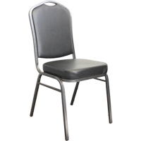 Stacking Chairs, Vinyl, 37" High, 275 lbs. Capacity, Black Rock Safety Industrial Ltd