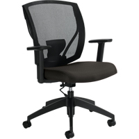 Chaises de travail, Tissu, Charbon, Capacit&eacute; 300 lb Rock Safety Industrial Ltd