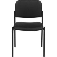Chaises sans accoudoirs empilables, Tissu, Hauteur 32", Capacit&eacute; 300 lb, Noir Rock Safety Industrial Ltd