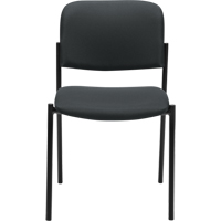 Chaises sans accoudoirs empilables, Tissu, Hauteur 32", Capacit&eacute; 300 lb, Charbon Rock Safety Industrial Ltd