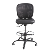 Tabouret robuste Vue, Vinyle, Noir, Capacit&eacute; 350 lb Rock Safety Industrial Ltd