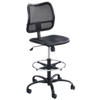 Tabouret ergonomique Vue, Vinyle, Noir, Capacit&eacute; 250 lb Rock Safety Industrial Ltd