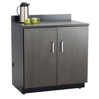 Armoire modulaire de base, M&eacute;lamine, 2 Tablettes, 39" h x 36" la x 25" P, Nuit d'Asie/noir Rock Safety Industrial Ltd