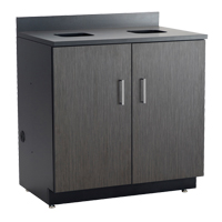 Armoire modulaire de base, M&eacute;lamine, 39" h x 36" la x 25" P, Nuit d'Asie/noir Rock Safety Industrial Ltd