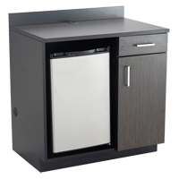 Modular Cabinet, Melamine, 39" H x 36" W x 25" D, Asian Night/Black Rock Safety Industrial Ltd