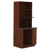 Modular Cabinet, Melamine, 39" H x 36" W x 25" D, Mahogany Rock Safety Industrial Ltd