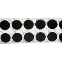 Attaches en jeton, Boucle et crochet, 3/4" dia., Adh&eacute;sif, Noir Rock Safety Industrial Ltd