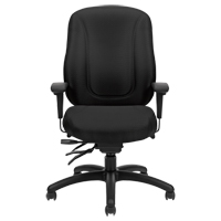 Overtime High Back Chair, Fabric, Black, 300 lbs. Capacity Rock Safety Industrial Ltd