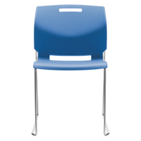 Chair, Plastic, 32-1/2" High, 300 lbs. Capacity, Blue Rock Safety Industrial Ltd