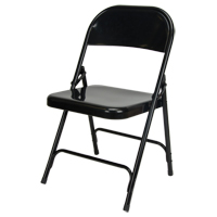 Chaise pliante, Acier, Noir, Capacit&eacute; 300 lb Rock Safety Industrial Ltd