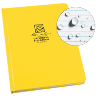 Grand livre reli&eacute;, Couverture rigide, Jaune, 160 Pages, 6-3/4" , 8-3/4"  Rock Safety Industrial Ltd
