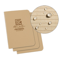 Petit carnet de notes, Couverture souple, Havane, 24 Pages, 3-1/4" , 4-5/8"  Rock Safety Industrial Ltd