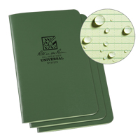 Notebook, Soft Cover, Green, 48 Pages, 4-5/8" W x 7" L Rock Safety Industrial Ltd