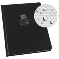 Grand livre reli&eacute;, Couverture rigide, Noir, 160 Pages, 6-3/4" , 8-3/4"  Rock Safety Industrial Ltd