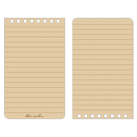 Pocket Top-Spiral Notebook, Soft Cover, Tan, 100 Pages, 3" W x 5" L Rock Safety Industrial Ltd