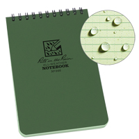 Pocket Top-Spiral Notebook, Soft Cover, Green, 100 Pages, 4" W x 6" L Rock Safety Industrial Ltd