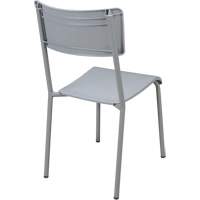 Chaises empilables Ventura, Polypropyl&egrave;ne, Hauteur 36", Capacit&eacute; 300 lb, Gris Rock Safety Industrial Ltd