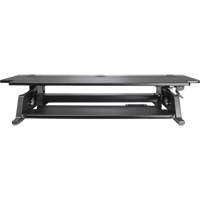Poste de travail assis-debout Goya, Mod&egrave;le de bureau, 20" h x 42" la x 16" p, Noir Rock Safety Industrial Ltd