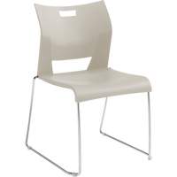 Duet Armless Training Chair, Plastic, 33-1/4" High, 350 lbs. Capacity, White Rock Safety Industrial Ltd