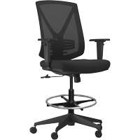 Activ Series Synchro-Tilt Adjustable Chair, Fabric/Mesh, Black, 275 lbs. Capacity Rock Safety Industrial Ltd