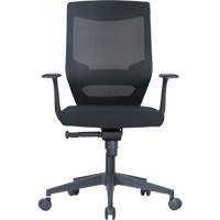 Activ Series Synchro-Tilt Office Chair, Fabric/Mesh, Black, 275 lbs. Capacity Rock Safety Industrial Ltd