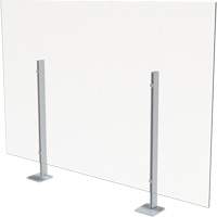Surface Mount Sneeze Guard, 36" W x 36" H Rock Safety Industrial Ltd