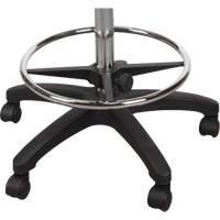 Tabouret robuste et ergonomique, Mobile, Ajustable, 39" - 48", Polyur&eacute;thane Si&egrave;ge, Noir Rock Safety Industrial Ltd