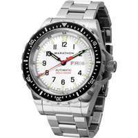 Tr&egrave;s grande montre automatique &eacute;dition arctique avec jour/date avec bracelet en acier inoxydable, Num&eacute;rique, &agrave; piles, 46 mm, Argent Rock Safety Industrial Ltd