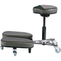 STAG4 Adjustable Kneeling Chair, Vinyl, Black/Grey Rock Safety Industrial Ltd