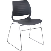 Chaises empilables, Polypropyl&egrave;ne, Hauteur 32", Capacit&eacute; 250 lb, Noir Rock Safety Industrial Ltd