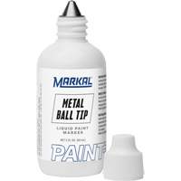 Marqueur Paint-Riter avec pointe en bille m&eacute;tallique, Liquide, Blanc Rock Safety Industrial Ltd
