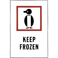 "Keep Frozen" Special Handling Labels, 6" L x 4" W, Red on White Rock Safety Industrial Ltd